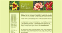 Desktop Screenshot of daylilies.lt